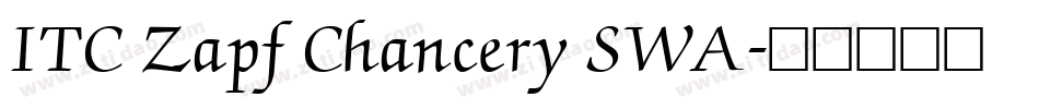 ITC Zapf Chancery SWA字体转换
